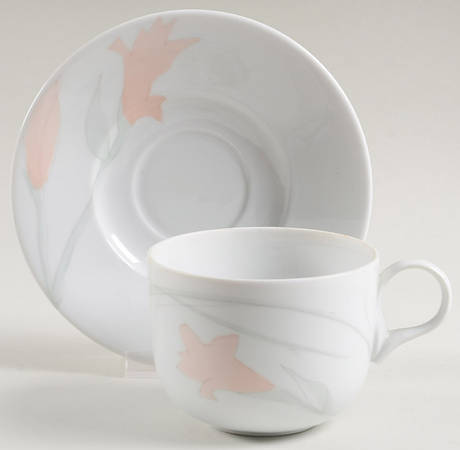 Sommer Flat Cup & Saucer Set by Dansk