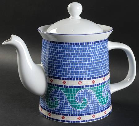 Waves Coffee Pot & Lid