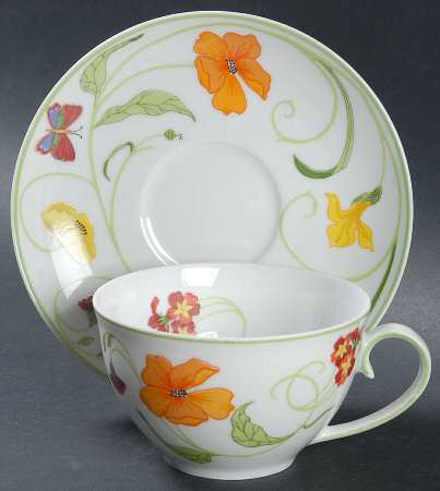 Alice Flat Cup & Saucer Set