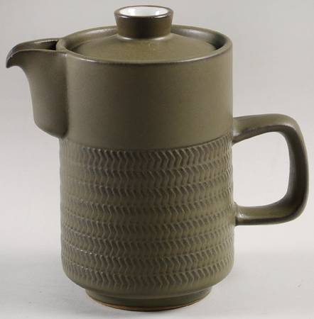 Camelot Dark Green (Older) Mini Coffee Pot & Lid