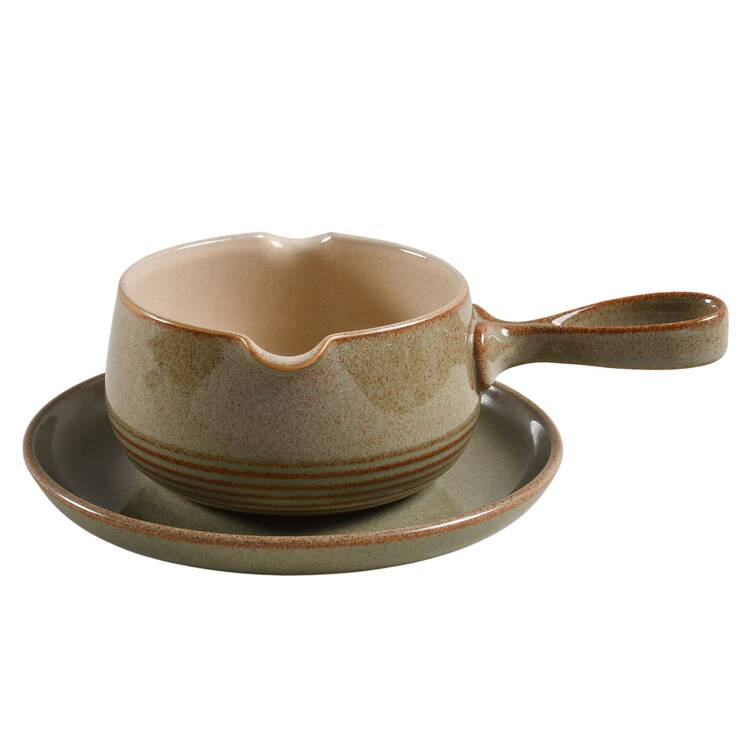 Camelot Light Green (Newer) Gravy Boat & Underplate