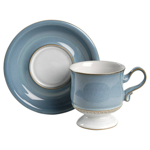 Castile Footed Cup & Saucer Set