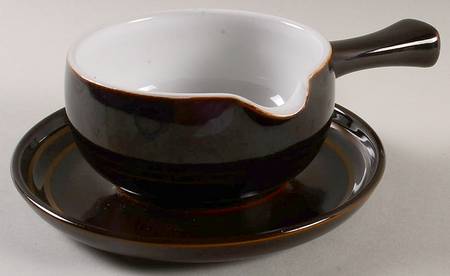 Chocolate Gravy Boat & Underplate