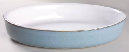 Colonial Blue 11" Oval Baker