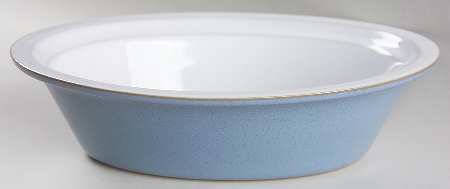 Colonial Blue Oval Pie Baker