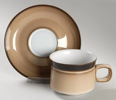Country Cuisine Flat Cup & Saucer Set