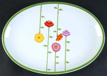 Contrariwise 13" Oval Serving Platter