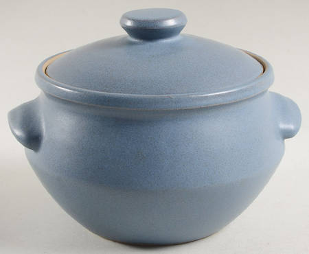 Echo Blue 1 Qt Round Covered Casserole