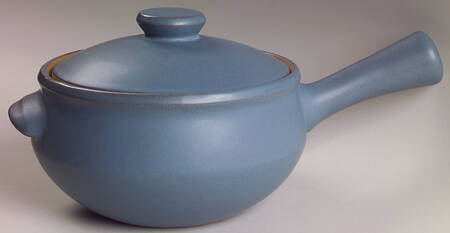Echo Blue 1 Qt Round Covered Casserole