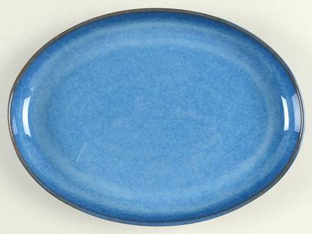 English Blue 11" Oval Serving Platter