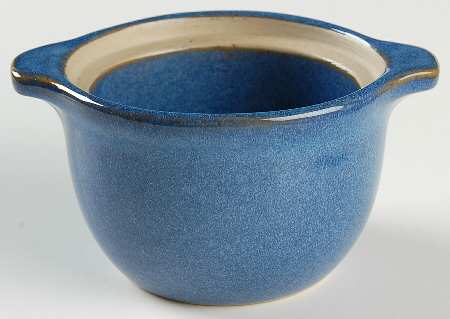 English Blue Individual Casserole No Lid