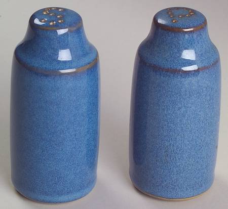 English Blue Salt & Pepper Set