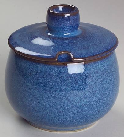 English Blue Jam/Jelly & Lid