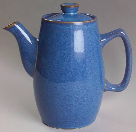 English Blue Coffee Pot & Lid
