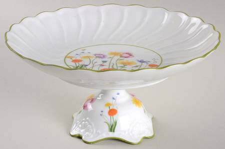 English Garden 8" Diameter Pedestal Cake Stand