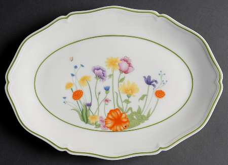 English Garden 13" Oval Serving Platter