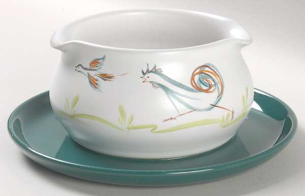 Flair Gravy Boat with Attached Underplate