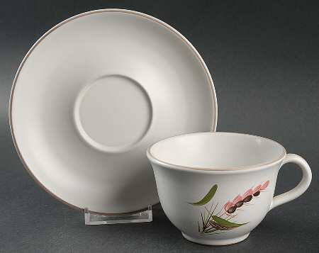 Harvest Flat Cup & Saucer Set