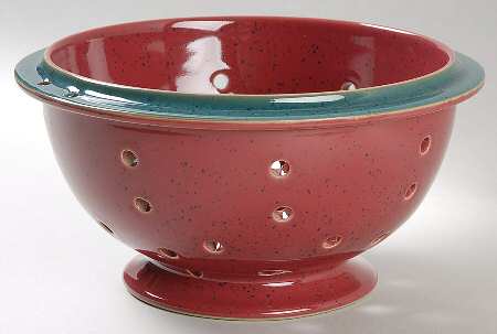 Harlequin Ceramic Colander