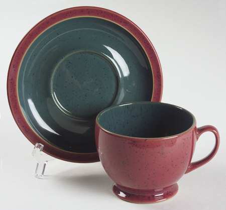 Harlequin Breakfast Cup & Saucer Set