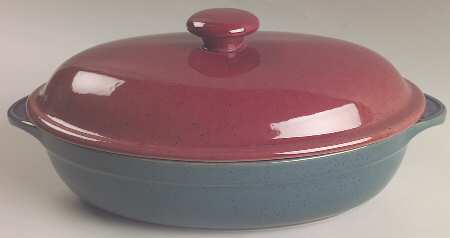 Harlequin 2.5 Quart Oval Covered Casserole