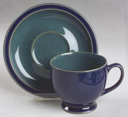 Harlequin Footed Cup & Saucer Set