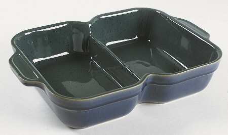 Harlequin Rectangular Divided Vegetable Bowl