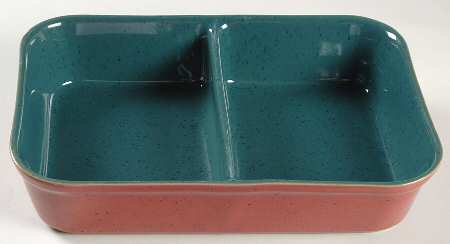 Harlequin Rectangular Divided Vegetable Bowl