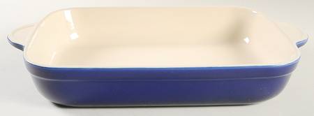 Imperial Blue 13"  Rectangular Baker