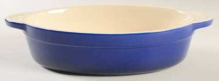 Imperial Blue 10" Oval Baker