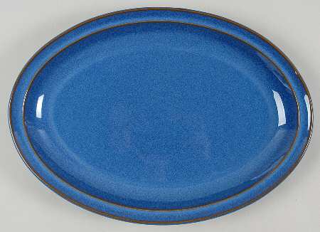 Imperial Blue 13" Oval Serving Platter