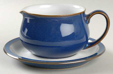Imperial Blue Gravy Boat & Stand (Breakfast Saucer)