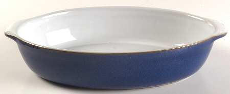 Imperial Blue 12" Oval Baker