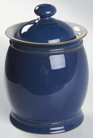 Imperial Blue 6" Storage Jar & Lid