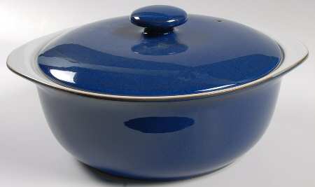 Imperial Blue 2.5 Qt Round Covered Casserole