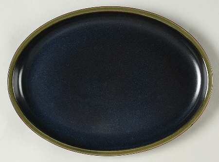 Kismet Blue 11" Oval Serving Platter