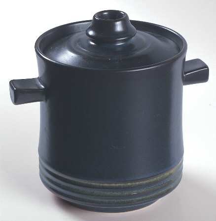 Kismet Blue Bean Pot & Lid