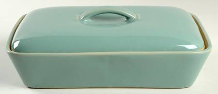 Manor Green Rectangular Baker & Lid