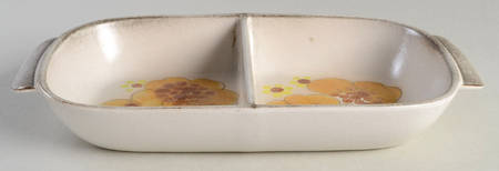Minstrel Rectangular Divided Vegetable Bowl