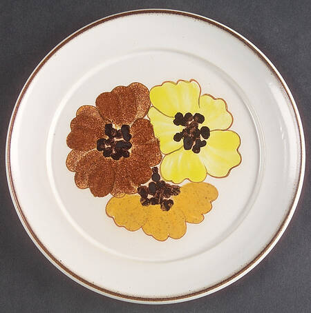 Potpourri Honey (Floral) Salad Plate