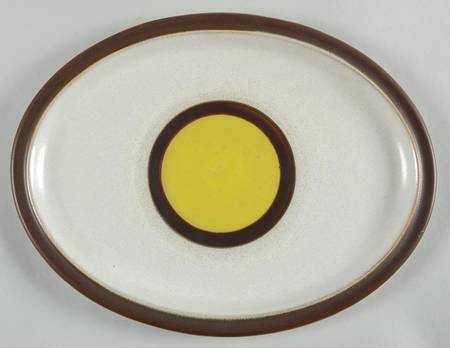 Potter's Wheel Gold 13" Oval Serving Platter