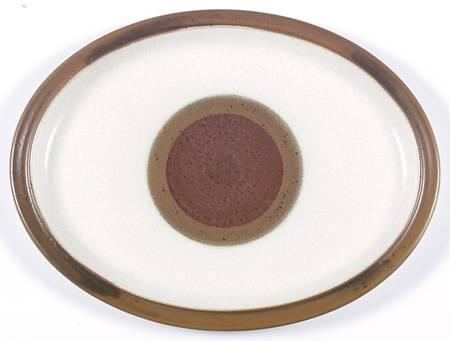 Potter's Wheel Rust Red 14" Oval Serving Platter