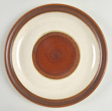 Potter's Wheel Rust Red Dinner Plate