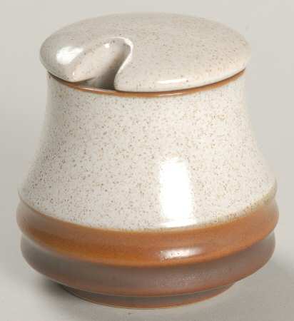 Potter's Wheel Rust Red Mustard Jar & Lid