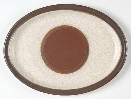 Potter's Wheel Rust Red 12" Oval Serving Platter