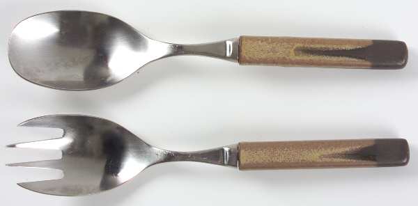Romany Brown (2 Piece) Salad Set with Stainless Bowl