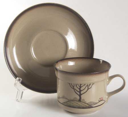 Savoy Flat Cup & Saucer Set
