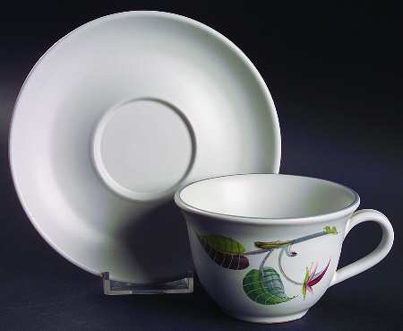 Spring Flat Cup & Saucer Set