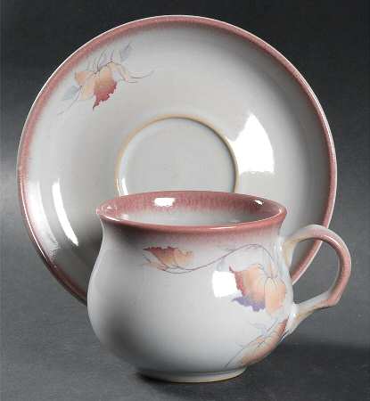 Twilight (Leaves) Flat Cup & Saucer Set