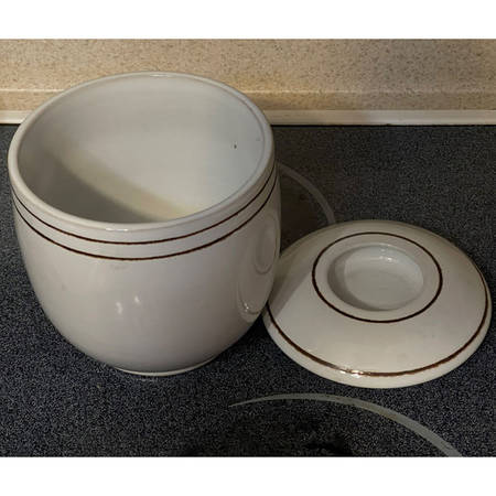 Vanilla 5" Storage Jar & Lid